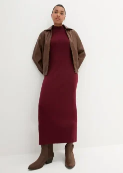 Femme bonprix Maille|Robes|Robe longue et fluide en fine maille