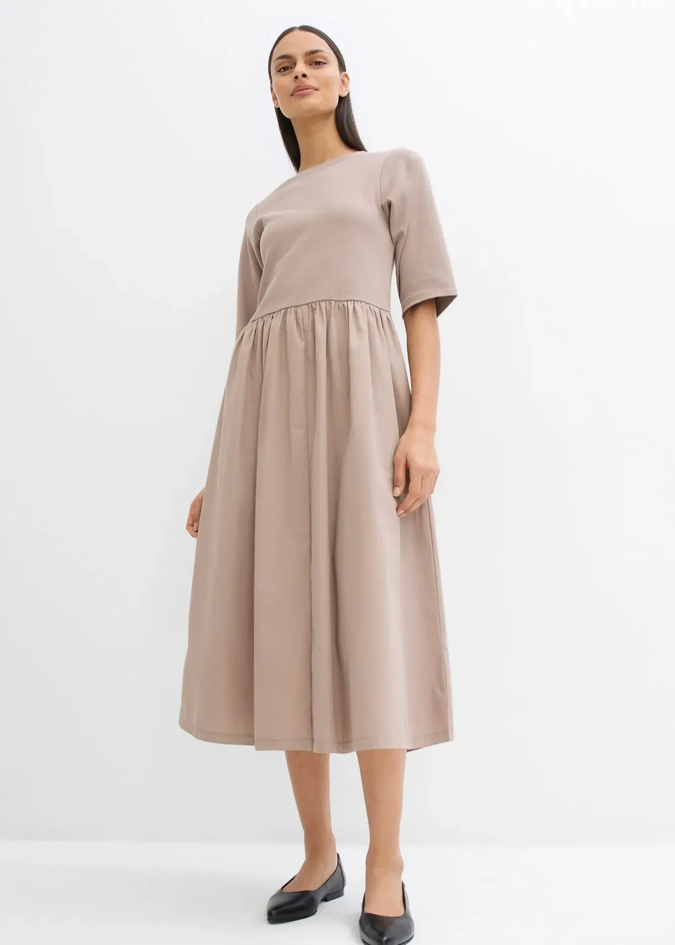 Femme bonprix Robes|Robe midi 100% coton