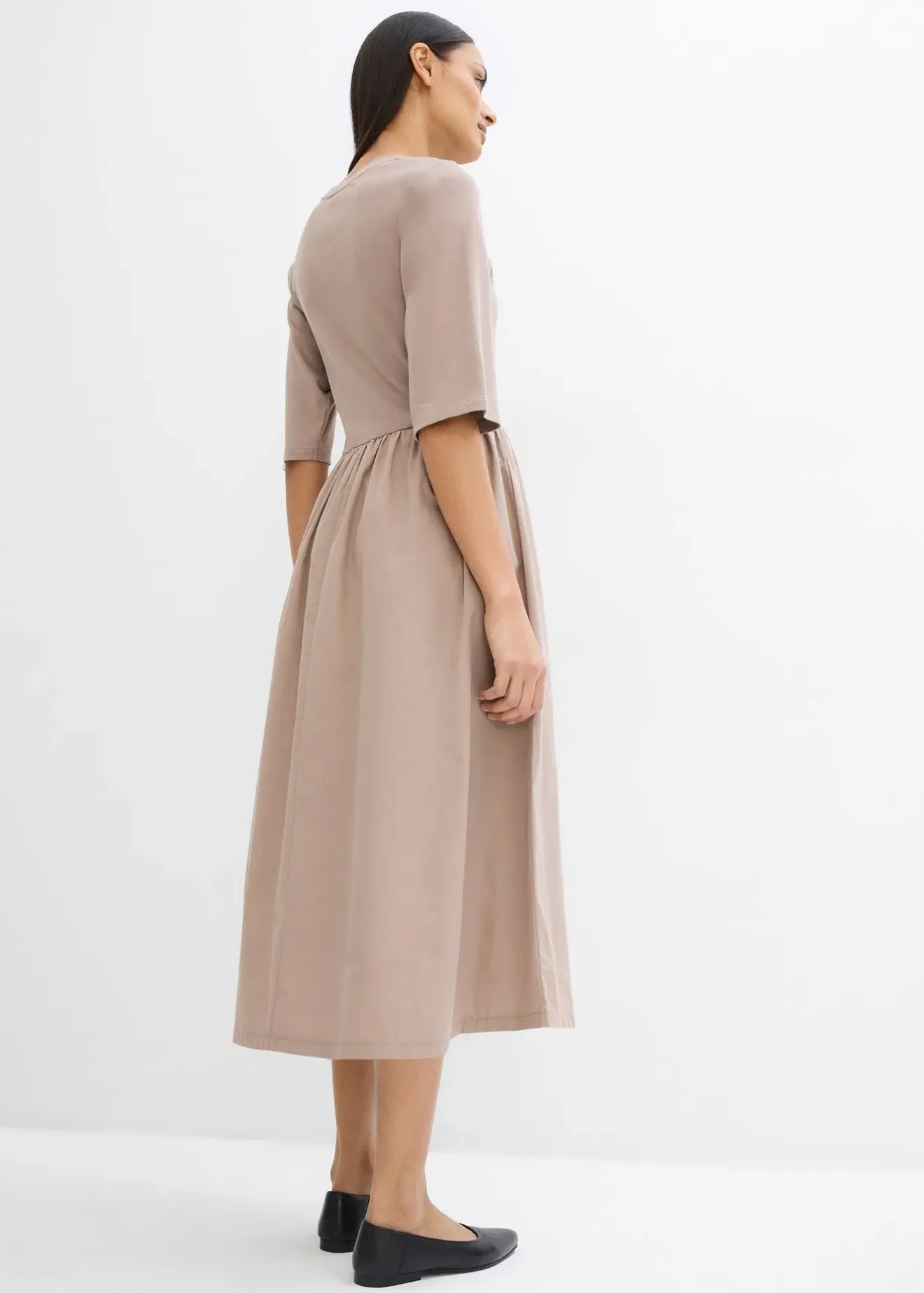 Femme bonprix Robes|Robe midi 100% coton