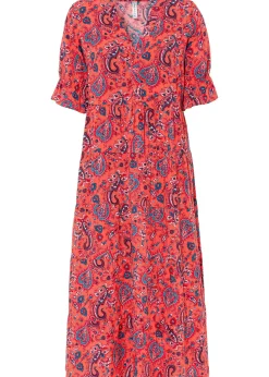 Femme bonprix Robes|Robe midi 100% viscose