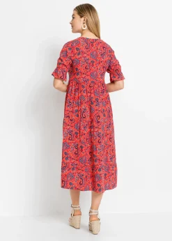 Femme bonprix Robes|Robe midi 100% viscose