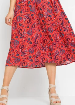 Femme bonprix Robes|Robe midi 100% viscose