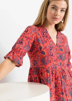 Femme bonprix Robes|Robe midi 100% viscose