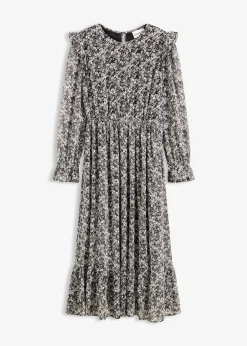 Femme bonprix Robes|Robe midi à volants