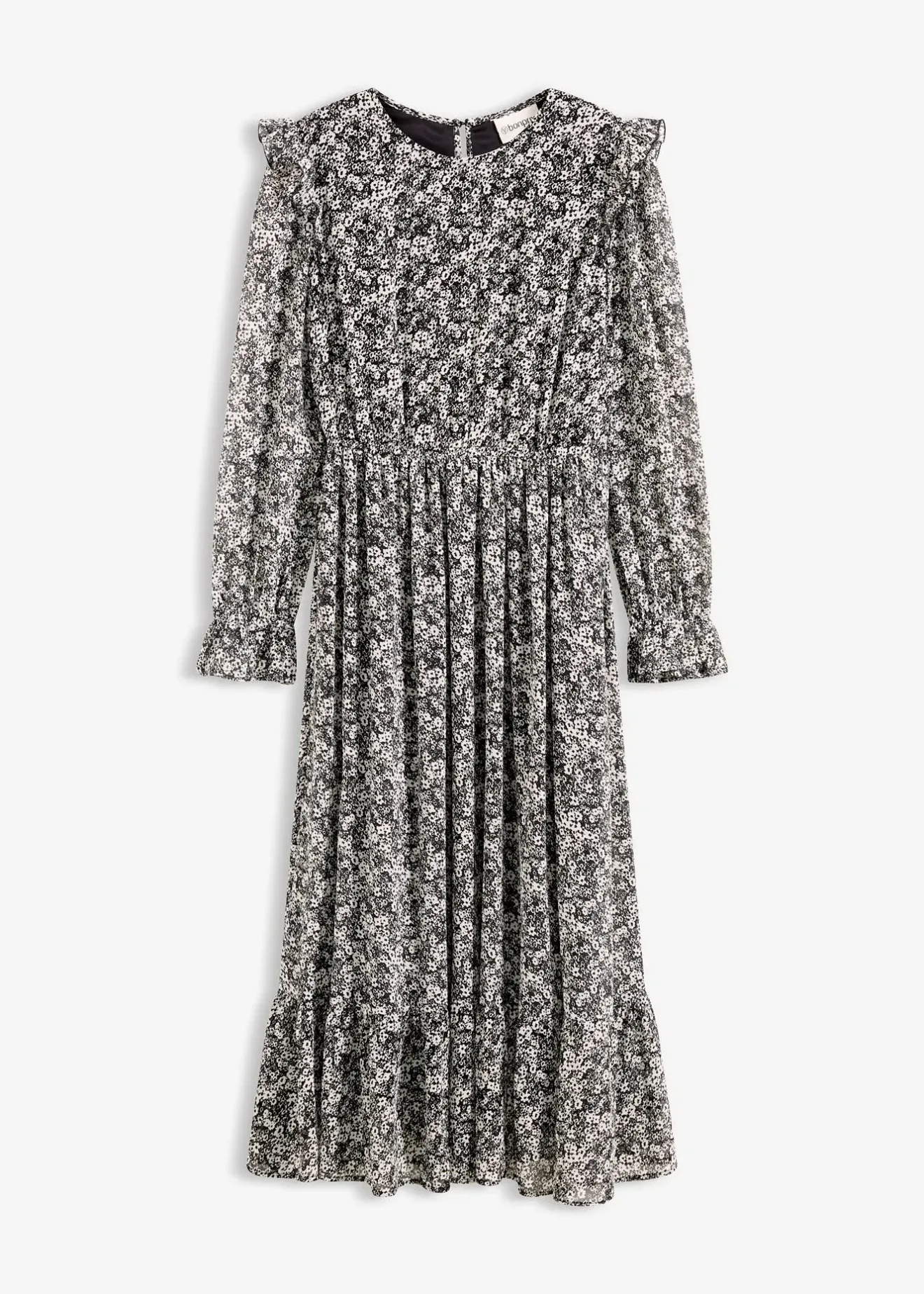 Femme bonprix Robes|Robe midi à volants