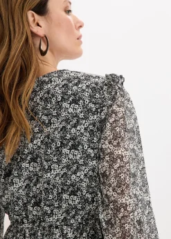 Femme bonprix Robes|Robe midi à volants