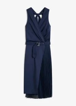 bonprix Robe midi aspect portefeuille à empiècement plissé|Femme Mode Festive|Robes