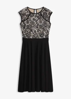 bonprix Robe midi avec dentelle|Femme Mode Festive|Robes