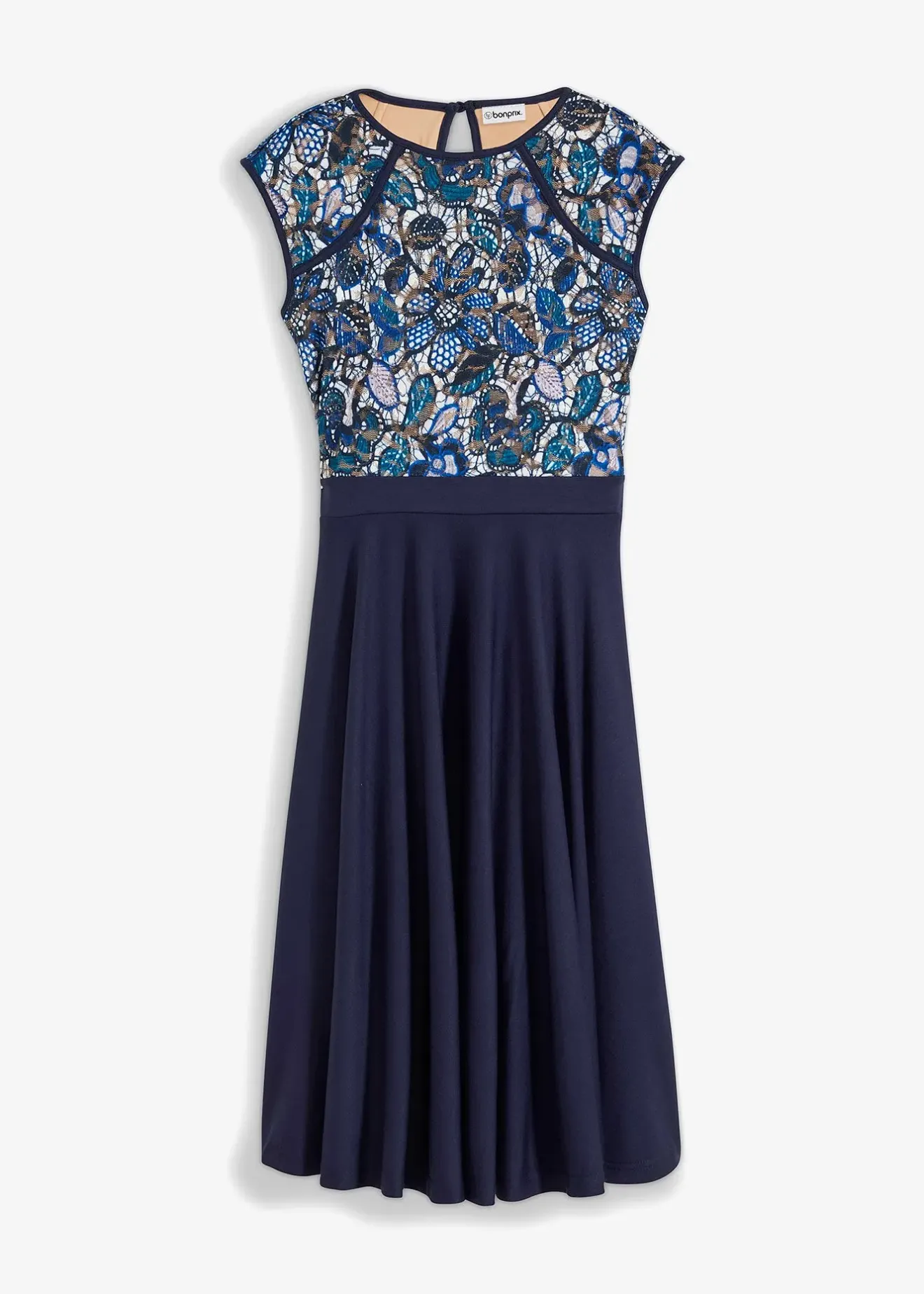 Femme bonprix Mode Festive|Robes|Robe midi avec dentelle