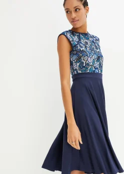 Femme bonprix Mode Festive|Robes|Robe midi avec dentelle