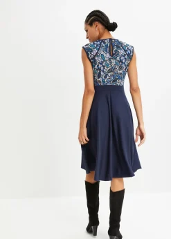 Femme bonprix Mode Festive|Robes|Robe midi avec dentelle