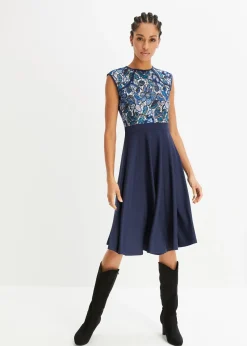 Femme bonprix Mode Festive|Robes|Robe midi avec dentelle