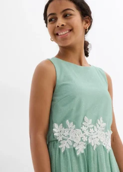 Enfant bonprix Vêtements Enfant|Filles 9-16 Ans·Robes & Combinaisons|Robe midi avec empiècement dentelle