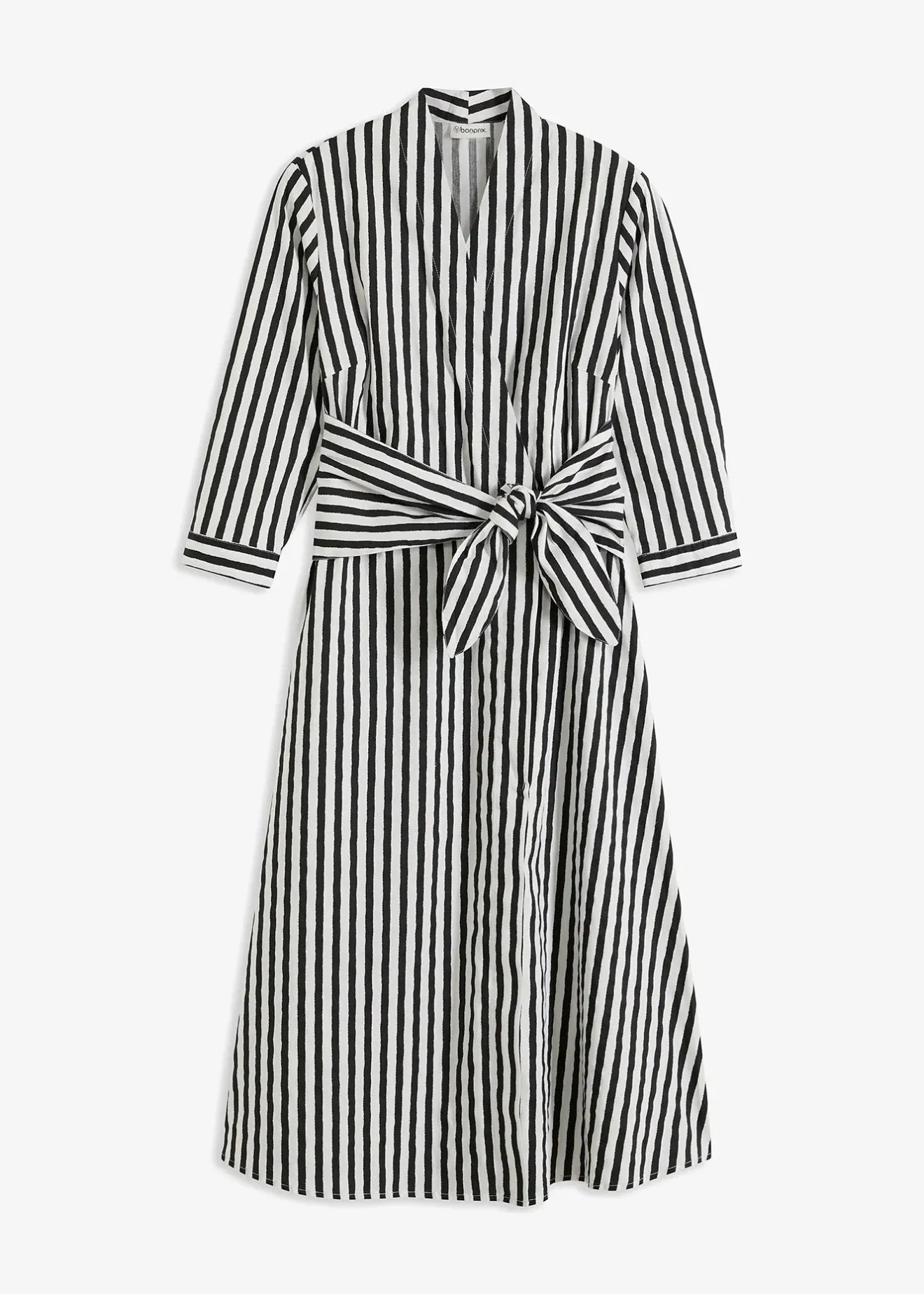 Femme bonprix Robes|Robe midi avec lien à nouer