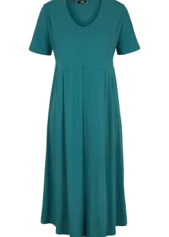 Femme bonprix Robes|Robe midi en jersey coton