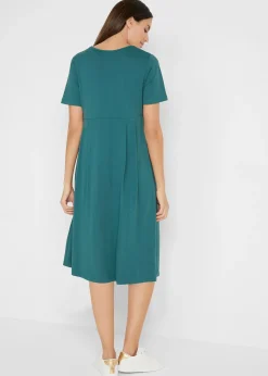 Femme bonprix Robes|Robe midi en jersey coton