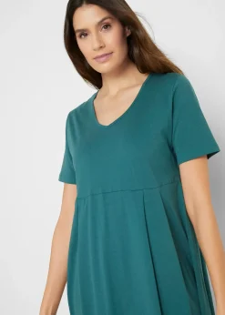 Femme bonprix Robes|Robe midi en jersey coton