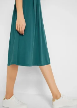 Femme bonprix Robes|Robe midi en jersey coton