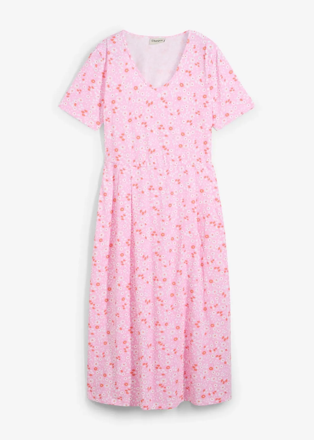 Femme bonprix Robes|Robe midi en jersey coton