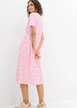 Femme bonprix Robes|Robe midi en jersey coton