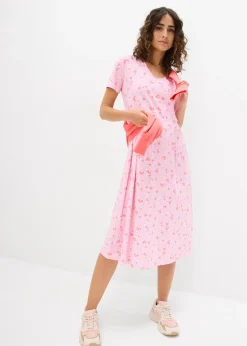 Femme bonprix Robes|Robe midi en jersey coton