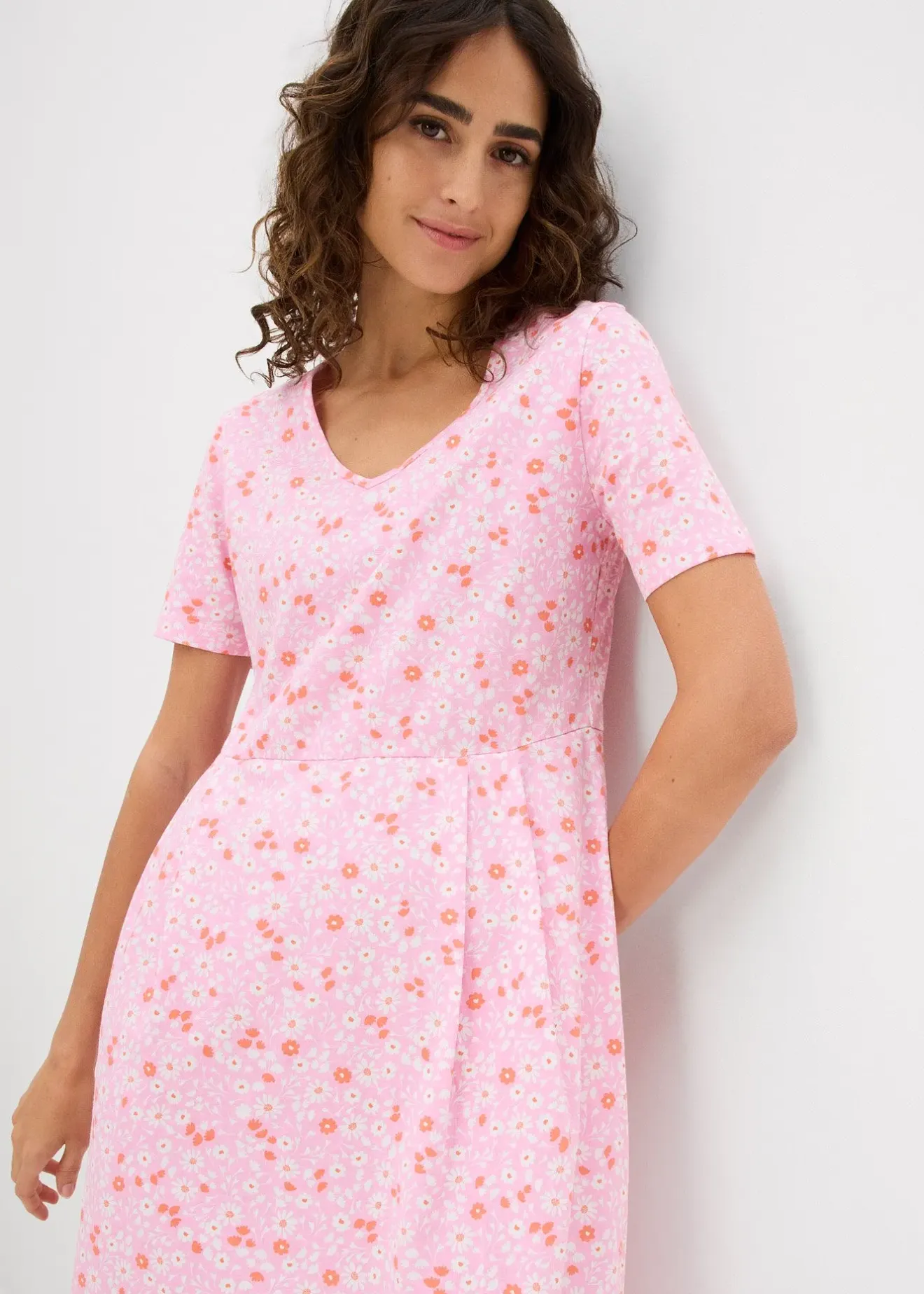 Femme bonprix Robes|Robe midi en jersey coton