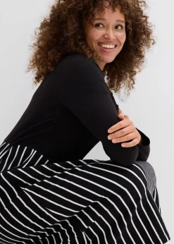 Femme bonprix Tailles Petite|Robe midi en jersey coton