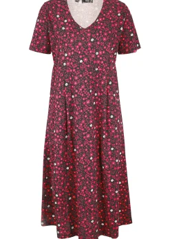 Femme bonprix Robes|Robe midi en jersey coton