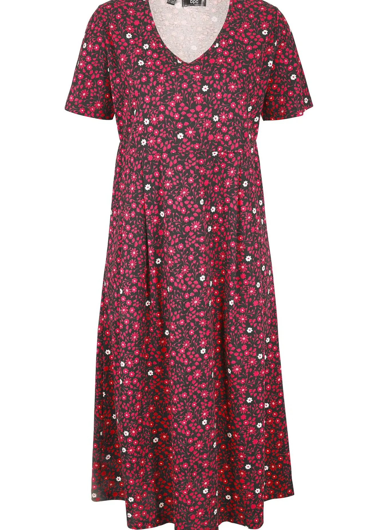 Femme bonprix Robes|Robe midi en jersey coton