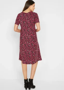 Femme bonprix Robes|Robe midi en jersey coton