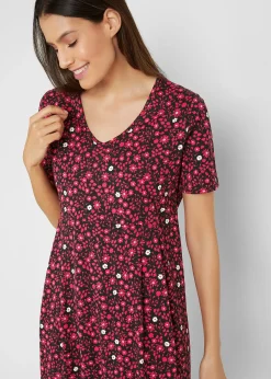 Femme bonprix Robes|Robe midi en jersey coton