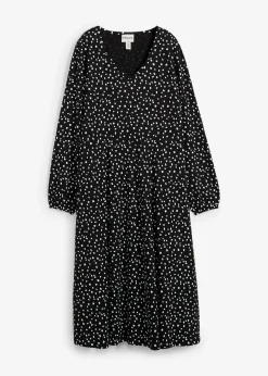 Femme bonprix Robes|Robe midi en jersey coton