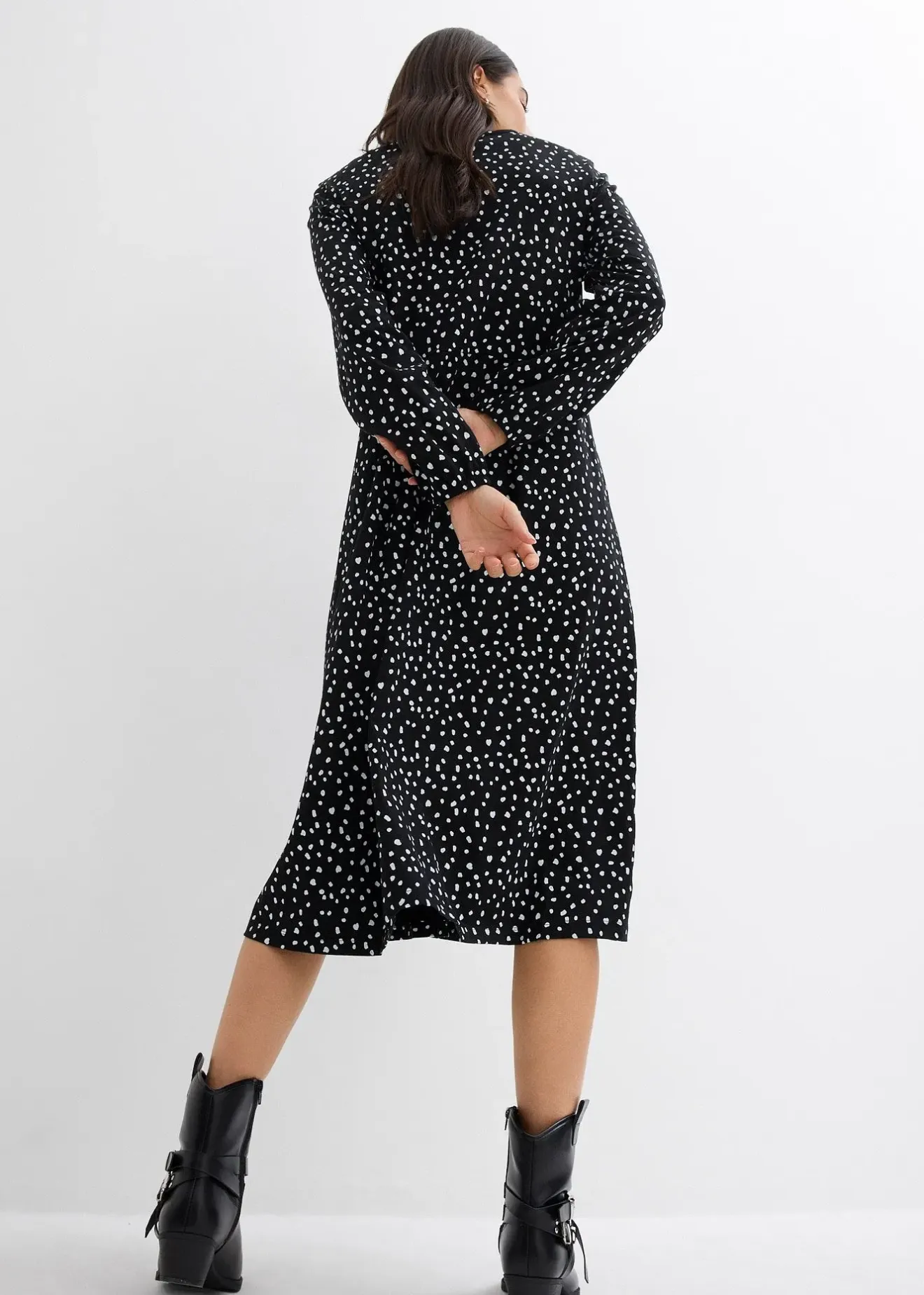 Femme bonprix Robes|Robe midi en jersey coton