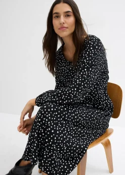 Femme bonprix Robes|Robe midi en jersey coton