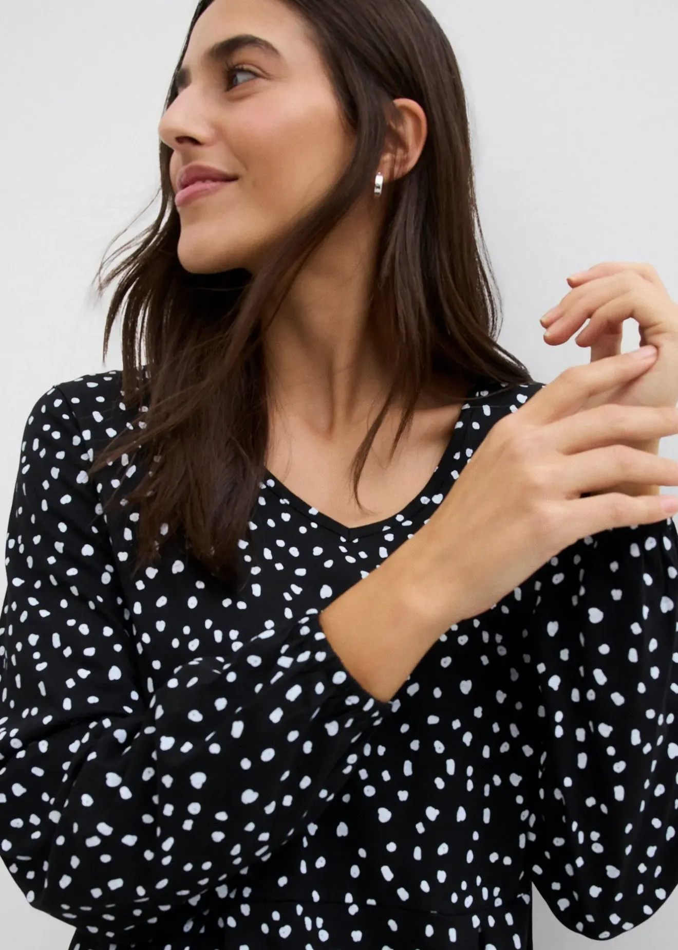 Femme bonprix Robes|Robe midi en jersey coton