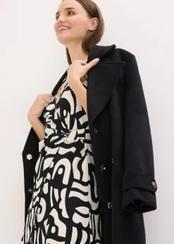 Femme bonprix Tailles Petite|Robes|Robe midi en jersey texturé