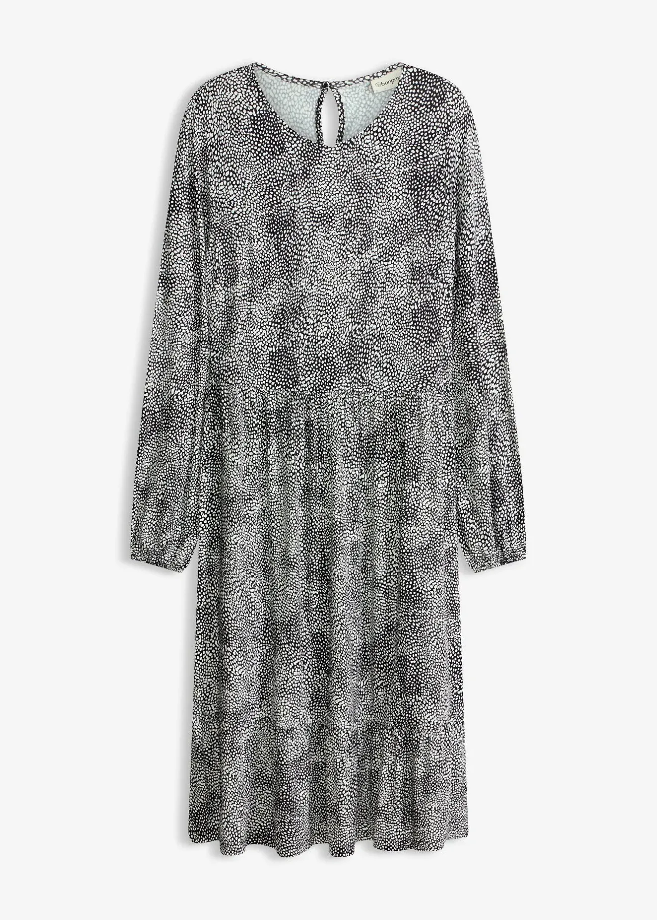 Femme bonprix Robes|Robe midi en jersey viscose extensible