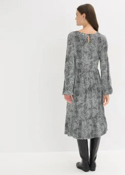 Femme bonprix Robes|Robe midi en jersey viscose extensible