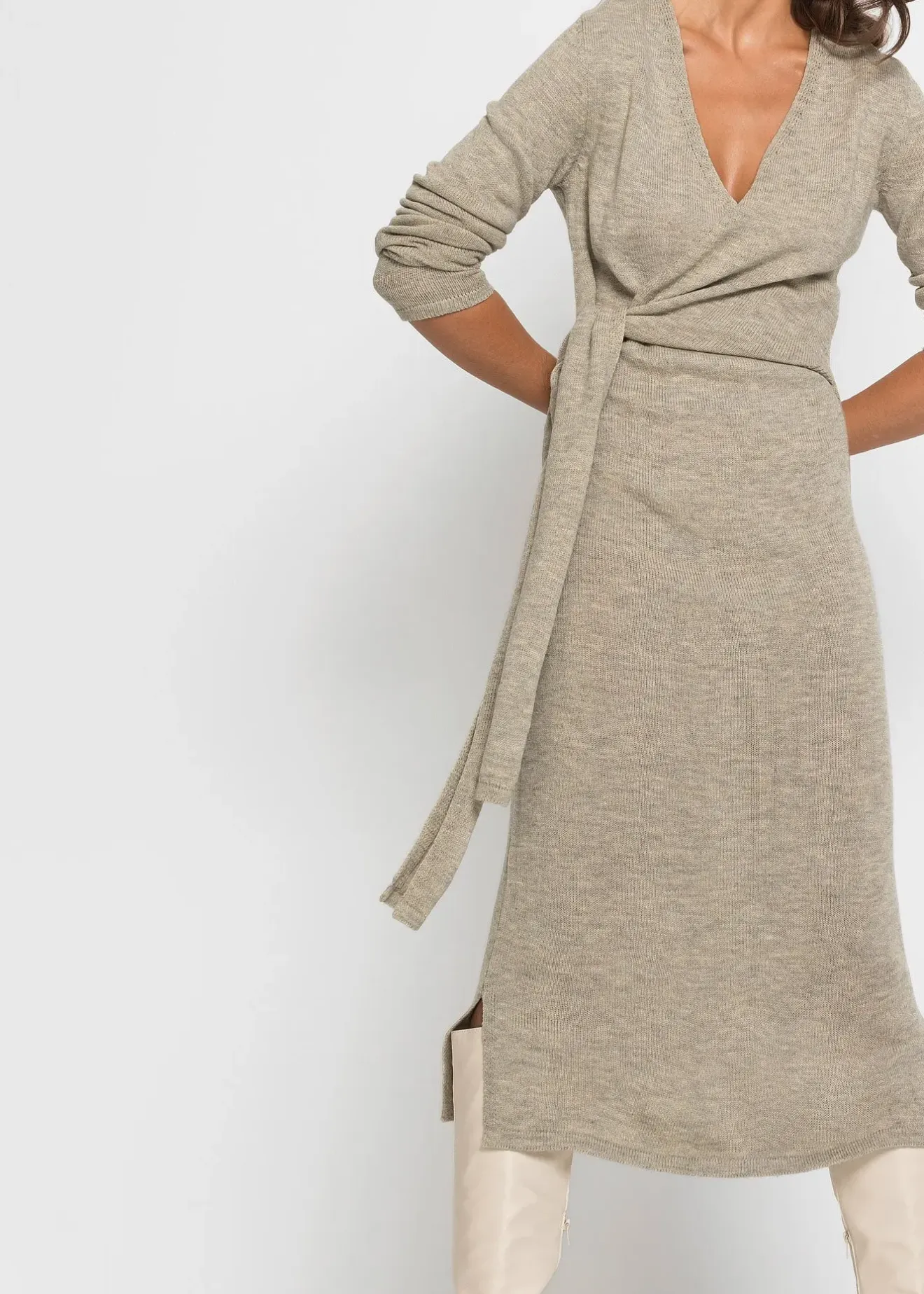 bonprix Robe midi en maille|Femme Maille|Robes