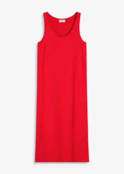 bonprix Robe midi en maille douce et côtelée|Femme Robes