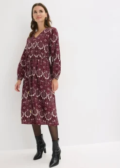 Femme bonprix Robes|Robe midi en matière douce