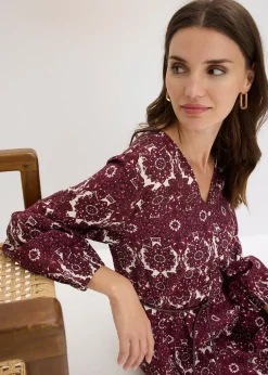 Femme bonprix Robes|Robe midi en matière douce