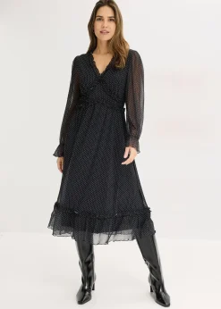 bonprix Robe midi en mesh|Femme Robes