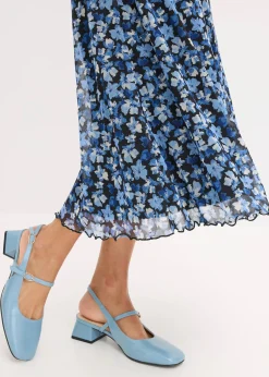 Femme bonprix Robes|Robe midi en mesh imprimé