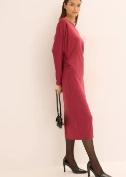 bonprix Robe midi en Punto di Roma confortable|Femme Robes