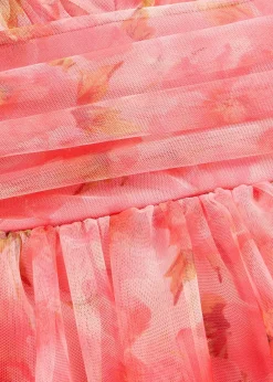 Femme bonprix Mode Festive|Robe midi en tulle fin à volants