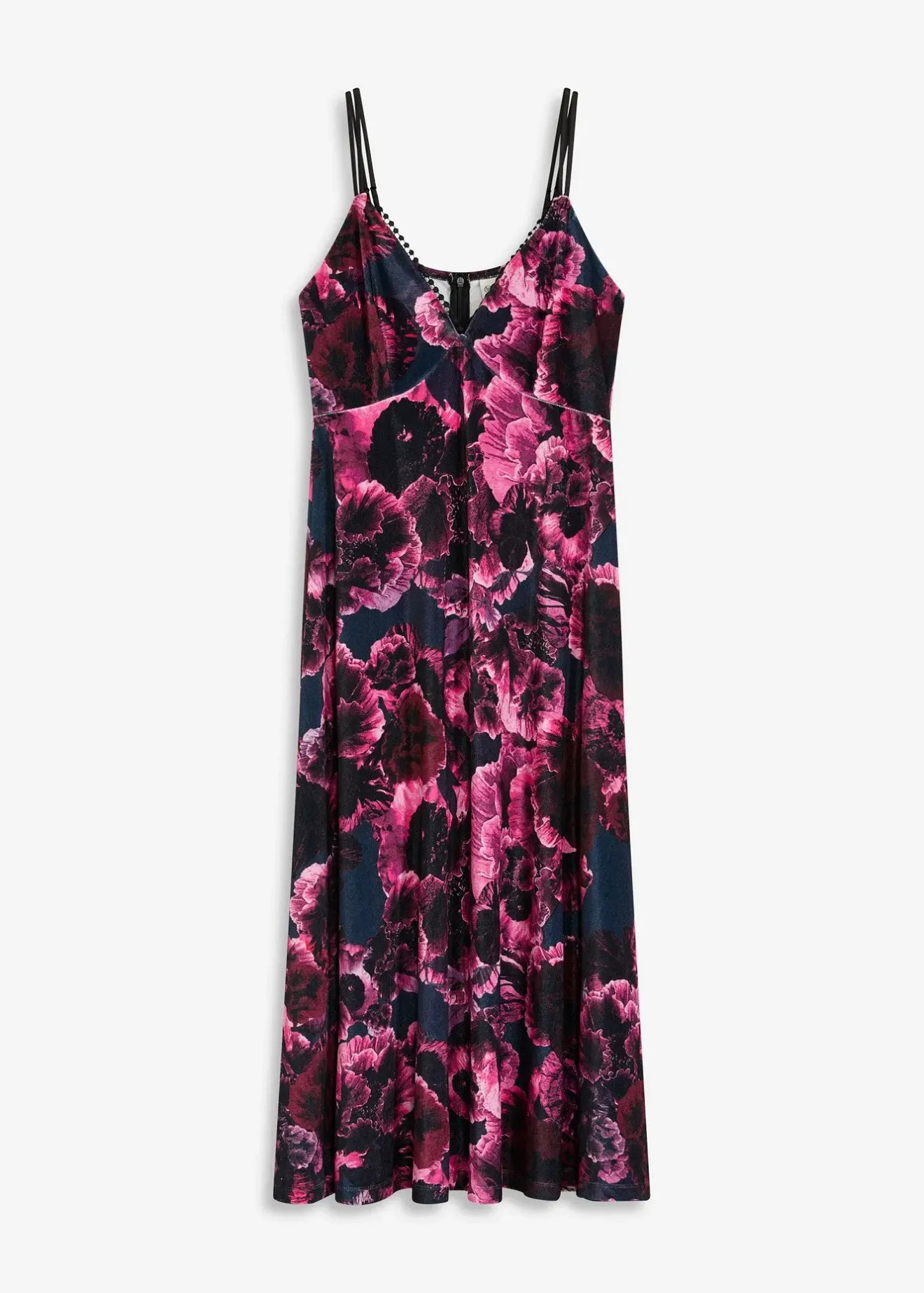 Femme bonprix Mode Festive|Robes|Robe midi en velours brillant