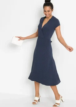 bonprix Robe midi en viscose extensible|Femme Robes