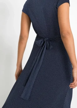 bonprix Robe midi en viscose extensible|Femme Robes