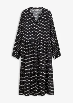 Femme bonprix Robes|Robe midi en viscose fluide